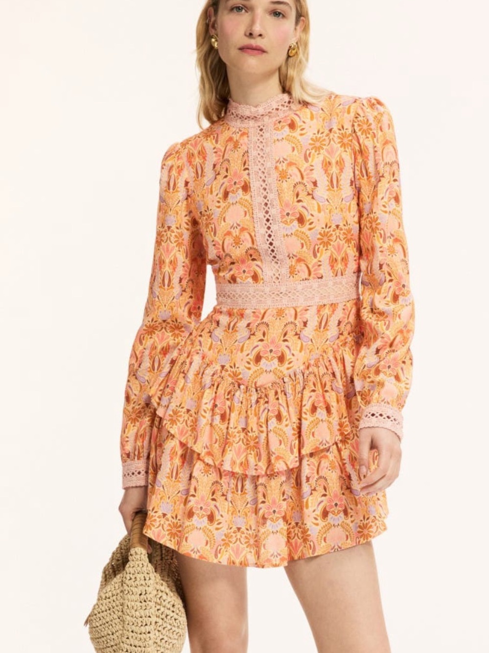 Layered with Love Printed Tiered Ruffle Mini Dress